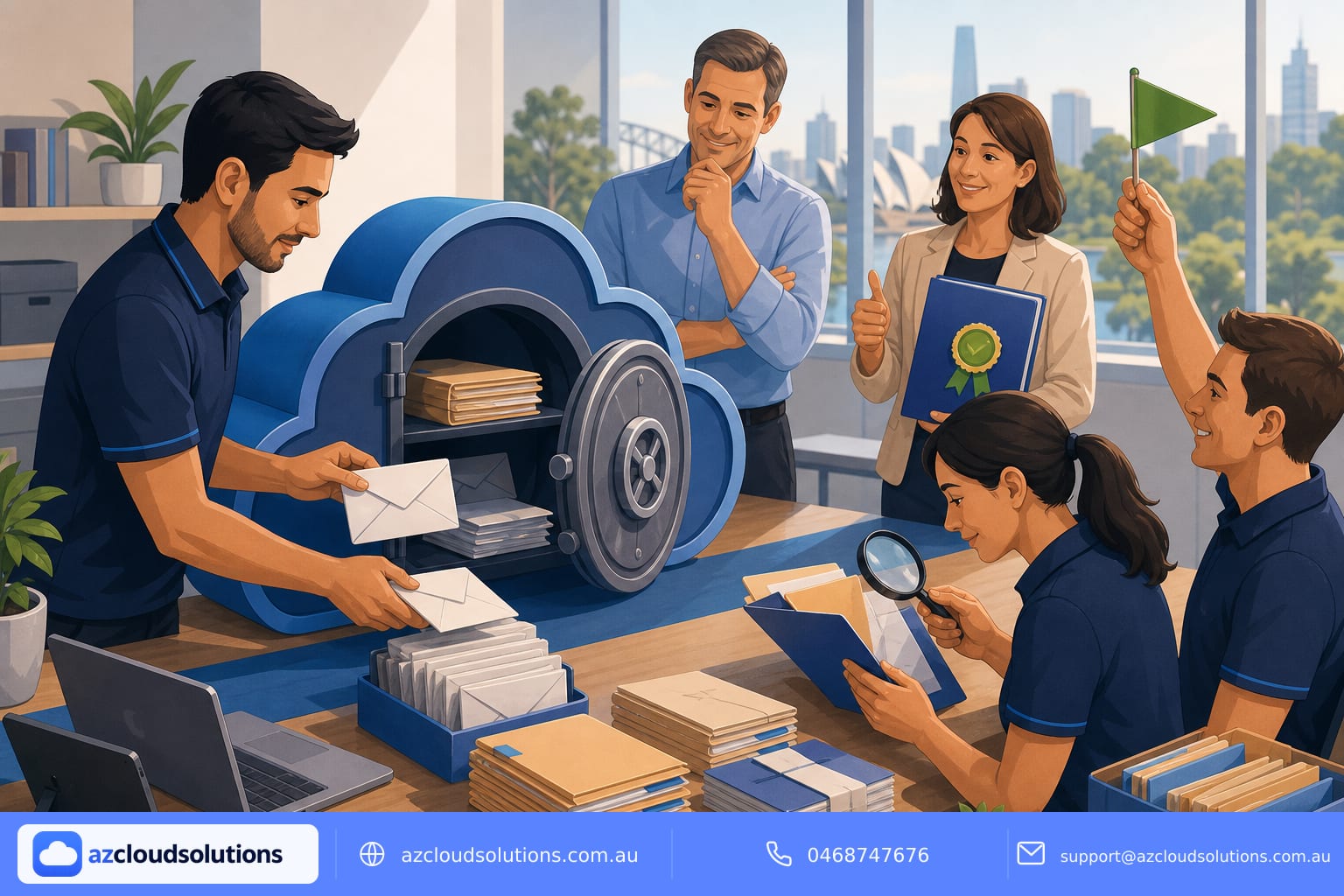 Professional image illustrating Microsoft 365 backup verification and restore testing service Australia for AZ Cloud Solutions