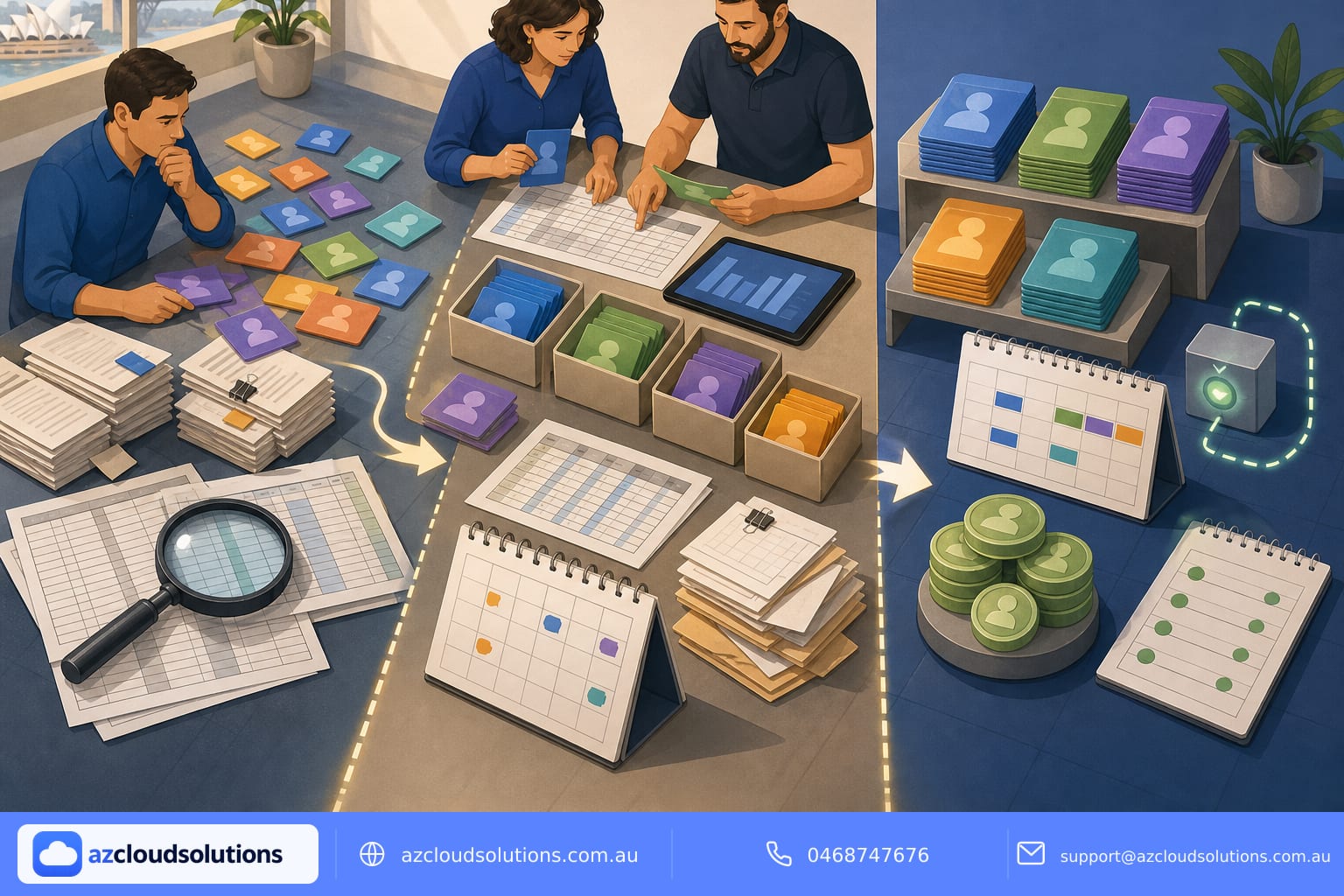 Professional image illustrating Microsoft 365 licence optimisation checklist for Australian SMEs for AZ Cloud Solutions